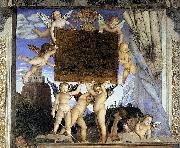 Andrea Mantegna Inscription with Putti painting